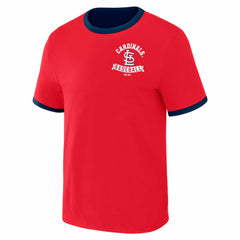 St. Louis Cardinals Darius Rucker Collection by Fanatics Two-Way Ringer Reversible T-Shirt - Red/Navy - Fanatics Sale