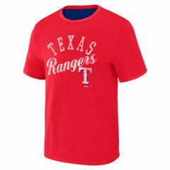 Texas Rangers Darius Rucker Collection by Fanatics Two-Way Ringer Reversible T-Shirt - Royal/Red - Fanatics on Sale