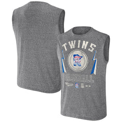 Minnesota Twins Darius Rucker Collection by Fanatics Relaxed-Fit Muscle Tank Top - Charcoal - Fanatics Discount