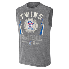 Minnesota Twins Darius Rucker Collection by Fanatics Relaxed-Fit Muscle Tank Top - Charcoal - Fanatics Discount
