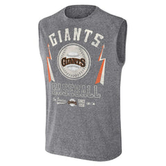 San Francisco Giants Darius Rucker Collection by Fanatics Relaxed-Fit Muscle Tank Top - Charcoal - Fanatics on Sale