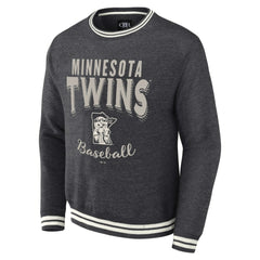 Minnesota Twins Darius Rucker Collection by Fanatics Vintage Pullover Sweatshirt - Heather Charcoal - Fanatics Lifestyle