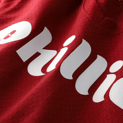 Darren Daulton Philadelphia Phillies Mitchell & Ness Authentic Batting Practice Jersey - Scarlet - Mitchell & Ness on Sale
