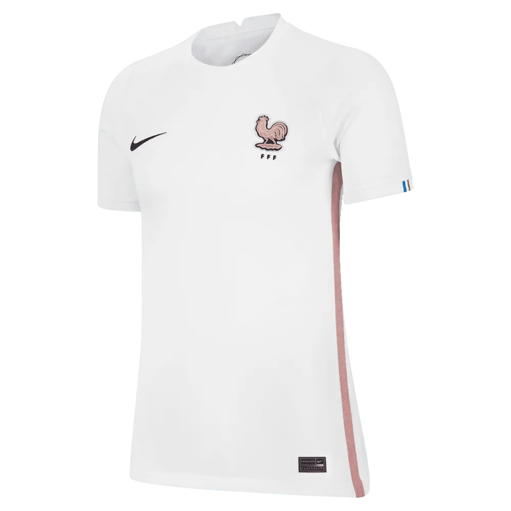 France Women's EC22 Away Soccer Jersey - White-Pink Glaze Nike