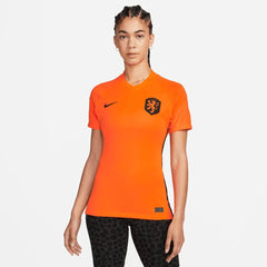 Netherlands Women's EC22 Home Soccer Jersey - Total Orange-Black Nike