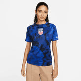 2022-23 USA Away Women 4 Star Soccer Jersey Bright Blue-White Nike