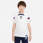 2022-23 USA Home Youth Soccer Jersey White-Loyal Blue Nike