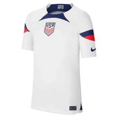 2022-23 USA Home Youth Soccer Jersey White-Loyal Blue Nike
