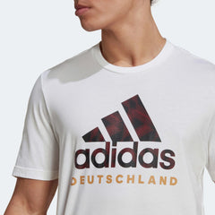 2022-23 Germany DNA Graphic Tee - White-Black Adidas