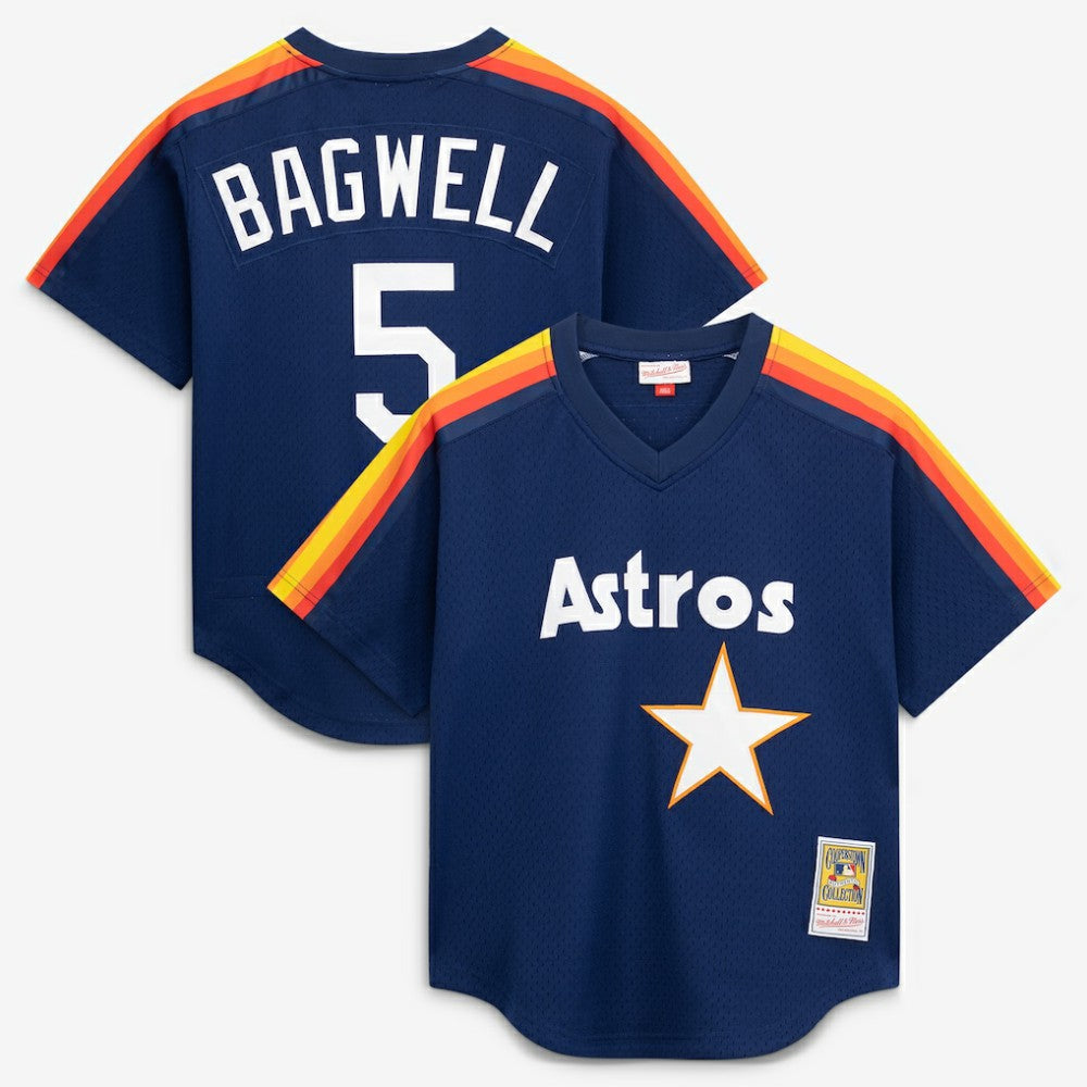 Jeff Bagwell Houston Astros Mitchell & Ness Authentic Batting Practice Jersey - Navy - Mitchell & Ness Lifestyle