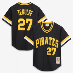 Kent Tekulve Pittsburgh Pirates Mitchell & Ness Authentic Batting Practice Jersey - Black - Mitchell & Ness Online