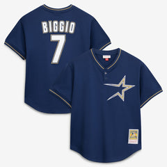 Craig Biggio Houston Astros Mitchell & Ness Authentic Batting Practice Jersey - Navy - Mitchell & Ness Lifestyle