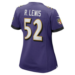 Nike Ray Lewis Baltimore Ravens Women's Game Jersey Purple