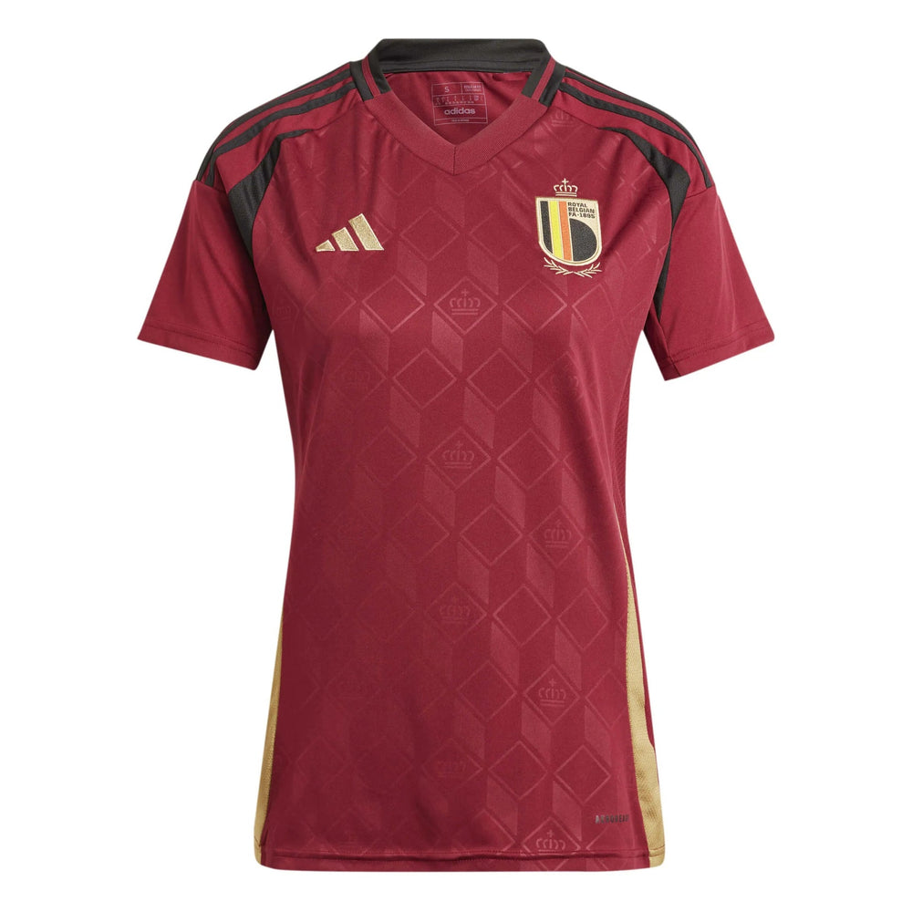 2024-25 Belgium Women's Stadium Home Soccer Jersey Adidas