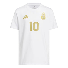 2026 Argentina Youth Messi Name And Number Tee Adidas