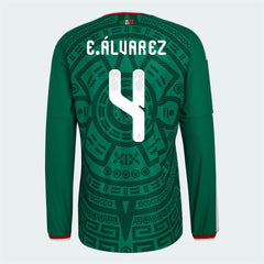 2026 Mexico Men's Authentic Home Long-Sleeve Soccer Jersey Adidas