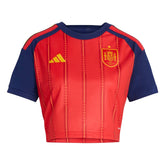 2026 Spain Women's Stadium Home Cropped Soccer Jersey Adidas