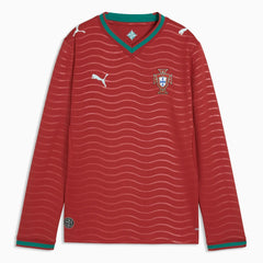 2026 Portugal Youth Stadium Home Long-Sleeve Jersey Puma