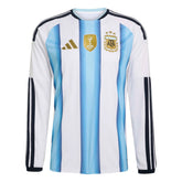 2026 Argentina Men's Stadium Home Long-Sleeve Soccer Jersey Adidas