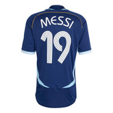 2006 Argentina Men's Retro Stadium Away Messi #19 Soccer Jersey Adidas
