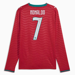 2026 Portugal Men's Stadium Home Ronaldo #7 Long-Sleeve Soccer Je Puma