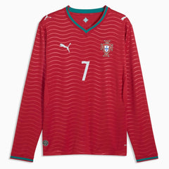 2026 Portugal Men's Stadium Home Ronaldo #7 Long-Sleeve Soccer Je Puma