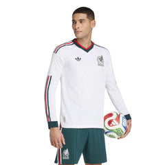 2026 Mexico Men's Authentic Away Long-Sleeve Soccer Jersey Adidas