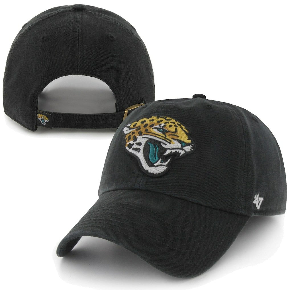 47 brand 47 Brand Jacksonville Jaguars New Logo Clean-Up Adjustable Slouch Hat Black