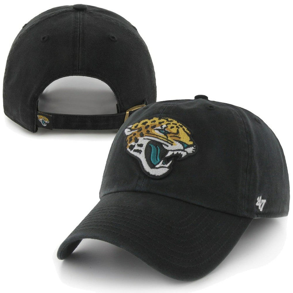 47 brand 47 Brand Jacksonville Jaguars New Logo Clean-Up Adjustable Slouch Hat Black