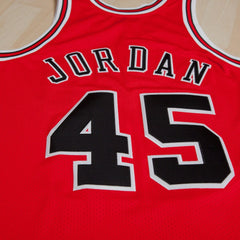 Chicago Bulls Michael Jordan 1994-95 Road 45 Authentic Jersey for sale Red for sale Mens | Mitchell & Ness