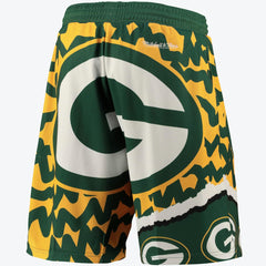 Mitchell & Ness Green Bay Packers Jumbrotron Sublimated Short Mens