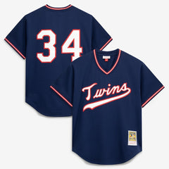 Kirby Puckett Minnesota Twins Mitchell & Ness Authentic Batting Practice Jersey - Navy - Mitchell & Ness on Sale