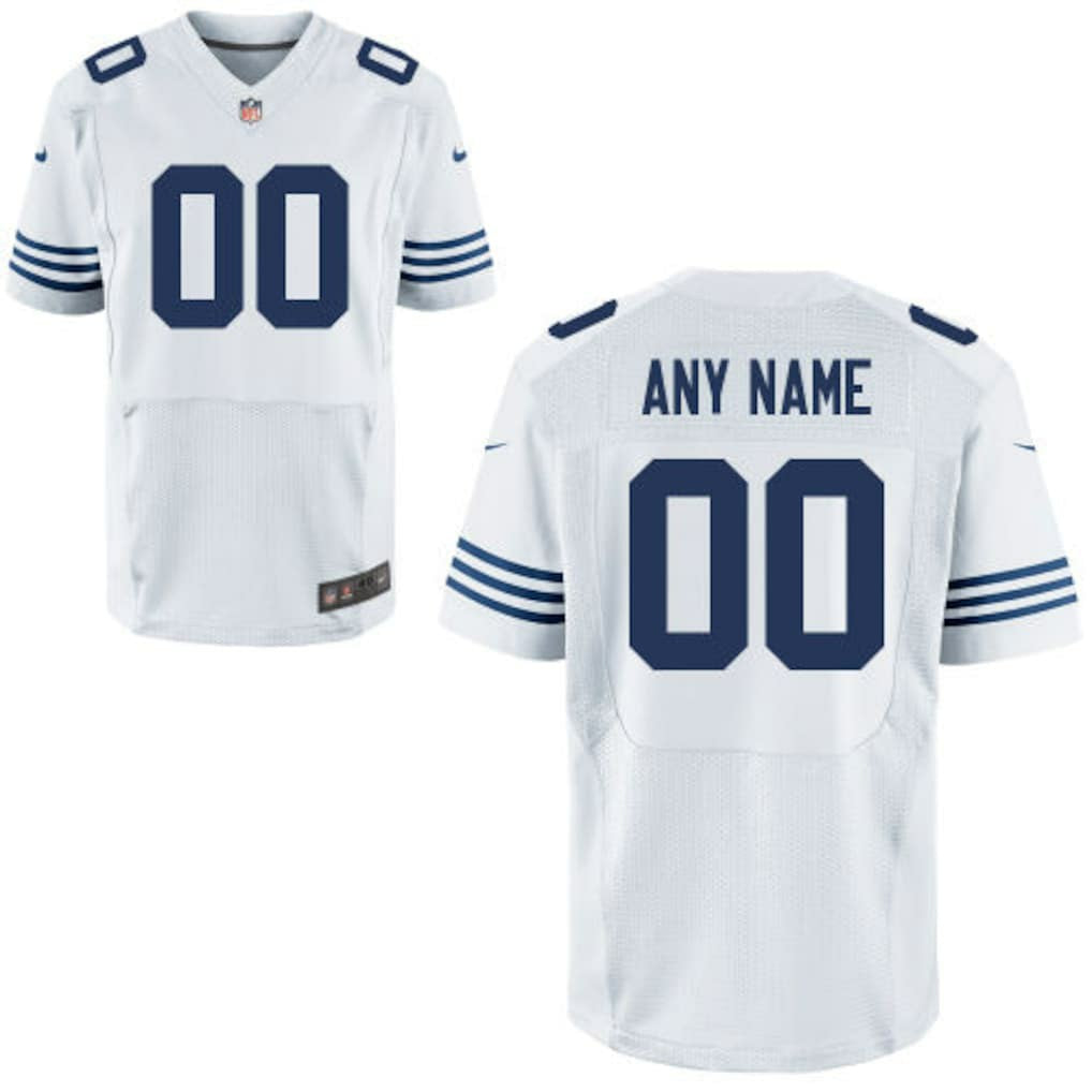 Nike Indianapolis Colts Custom Alternate Elite Jersey White
