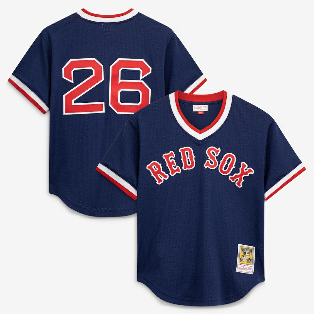 Wade Boggs Boston Red Sox Mitchell & Ness Authentic Batting Practice Jersey - Navy - Mitchell & Ness Online