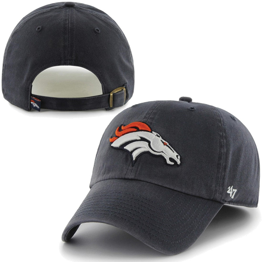 47 brand Denver Broncos '47 Brand Cleanup Adjustable Hat Navy Blue