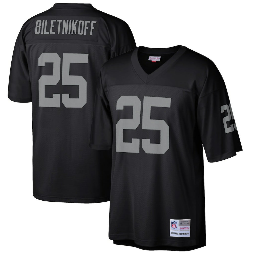 Mitchell & Ness Fred Biletnikoff Las Vegas Raiders Retired Player Legacy Replica Jersey Black