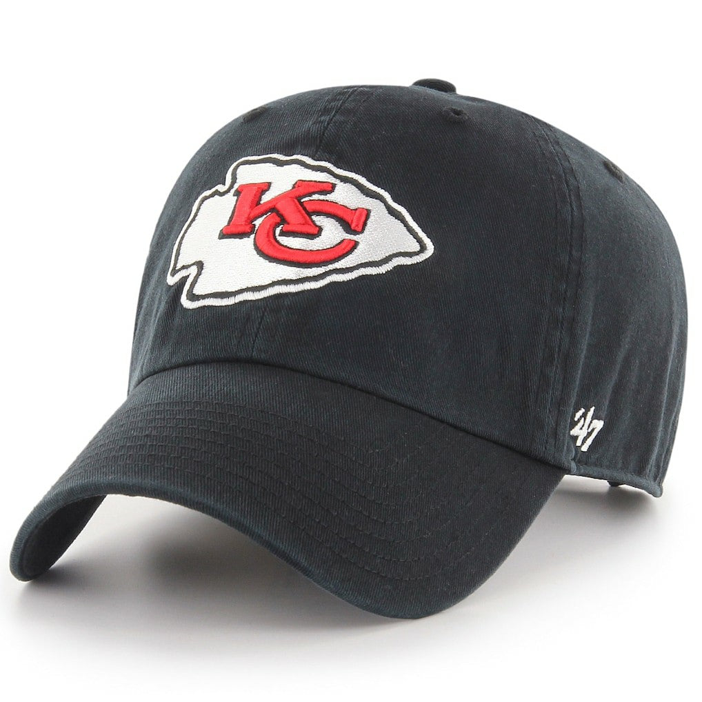 47 brand 47 Brand Kansas City Chiefs New Clean Up Adjustable Hat Black