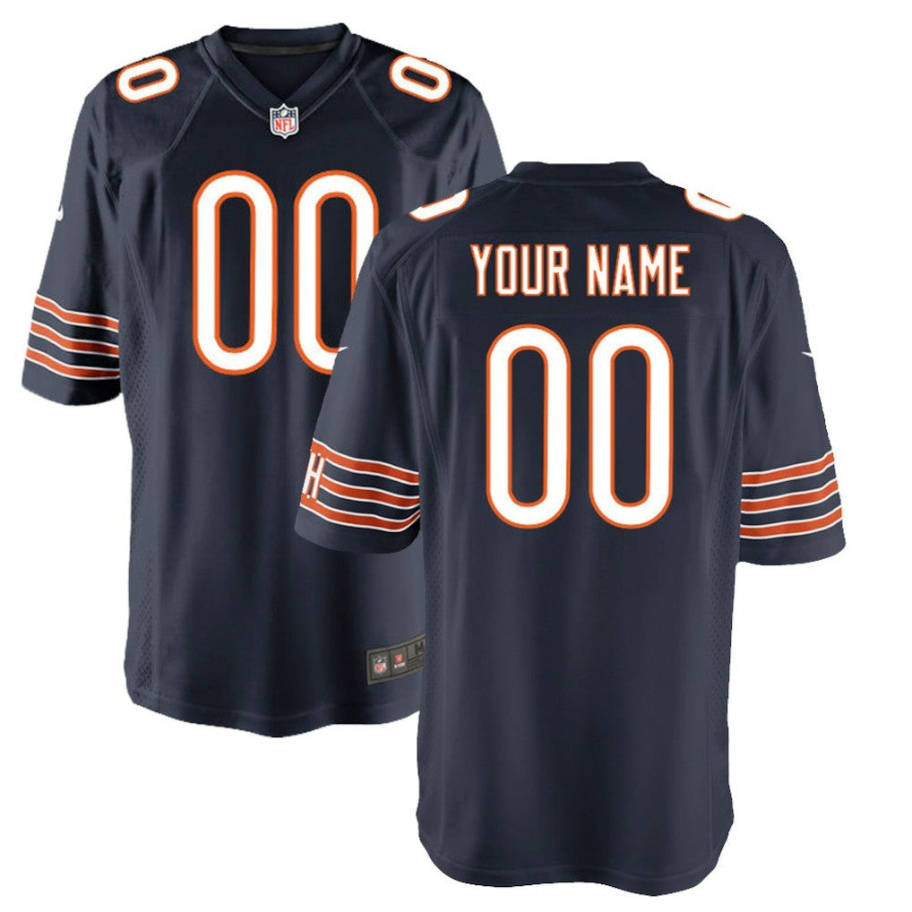 Nike Chicago Bears Youth Custom Game Jersey Navy