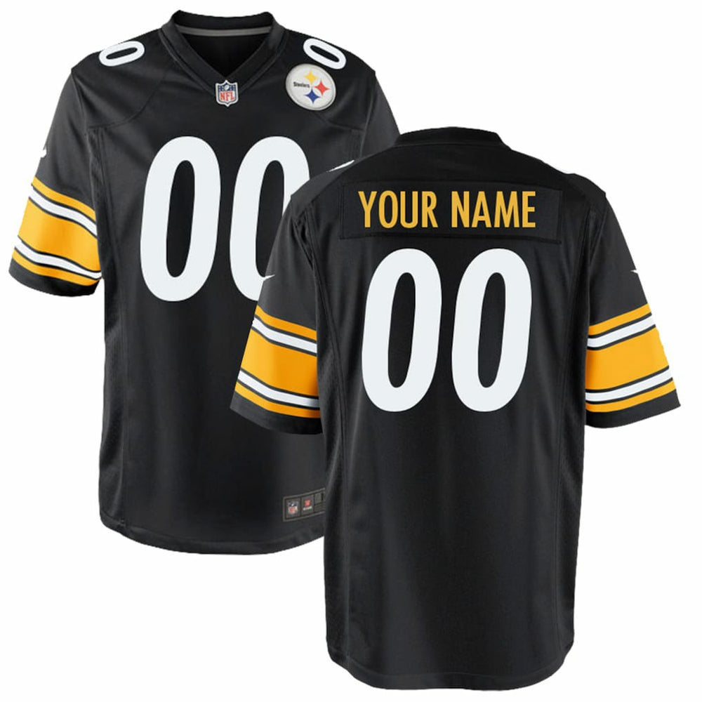 Nike Pittsburgh Steelers Youth Custom Game Jersey Black