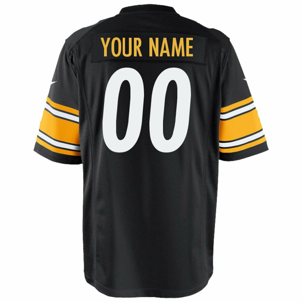 Nike Pittsburgh Steelers Youth Custom Game Jersey Black