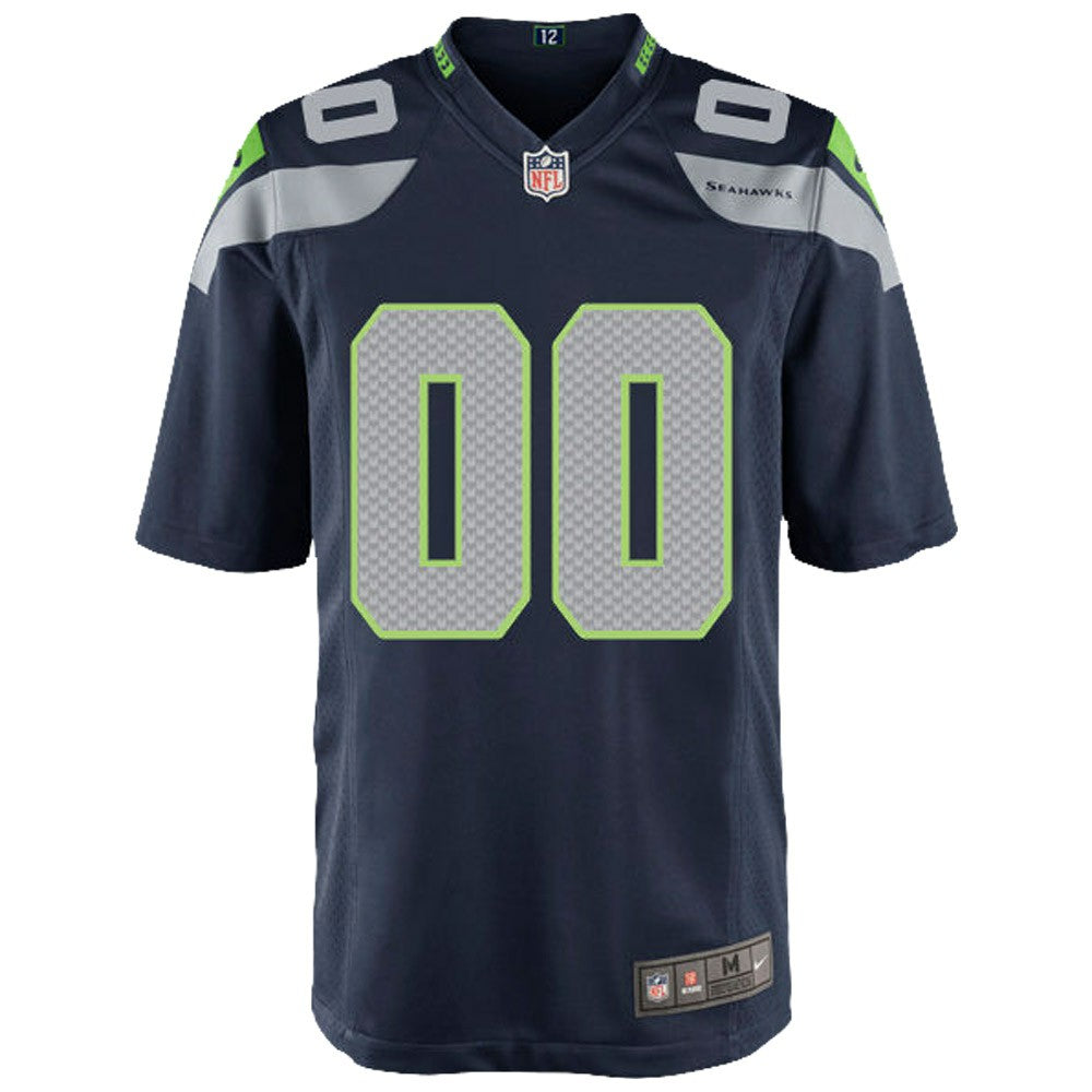 Nike Seattle Seahawks Youth Custom Game Jersey College Navy