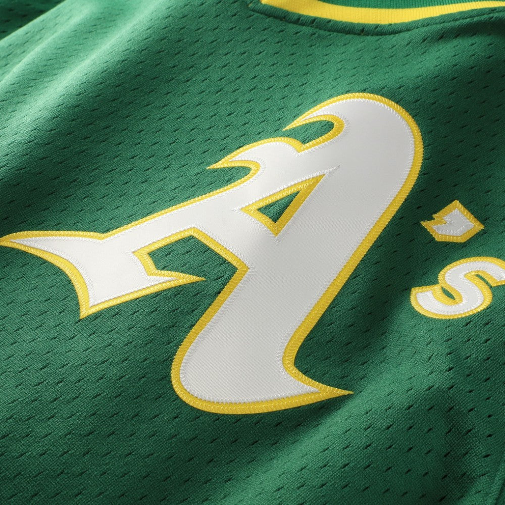 Rickey Henderson Athletics Mitchell & Ness Authentic Batting Practice Jersey - Green - Mitchell & Ness Sale