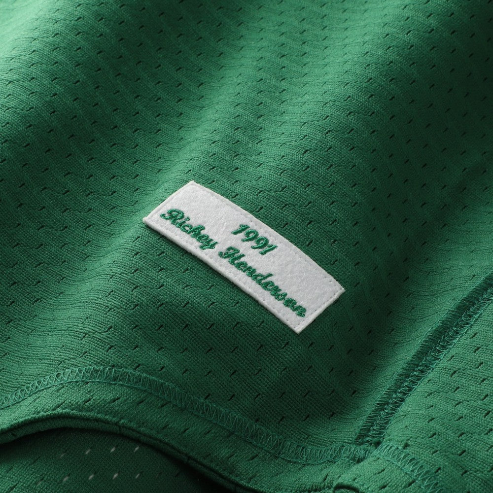 Rickey Henderson Athletics Mitchell & Ness Authentic Batting Practice Jersey - Green - Mitchell & Ness Sale