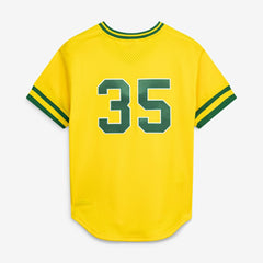 Rickey Henderson Athletics Mitchell & Ness Authentic Batting Practice Jersey - Yellow - Mitchell & Ness Lifestyle
