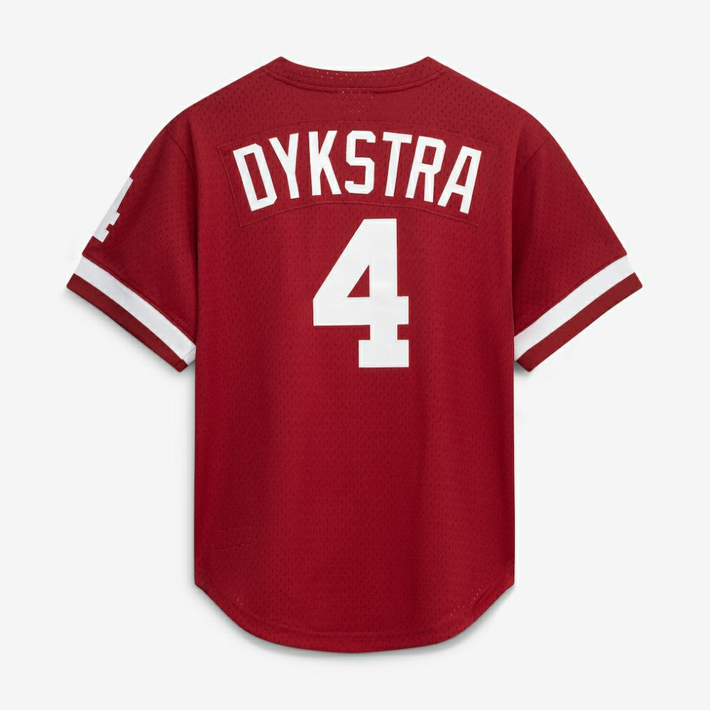 Lenny Dykstra Philadelphia Phillies Mitchell & Ness Authentic Batting Practice Jersey - Scarlet - Mitchell & Ness Sale