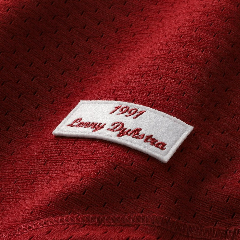 Lenny Dykstra Philadelphia Phillies Mitchell & Ness Authentic Batting Practice Jersey - Scarlet - Mitchell & Ness Sale