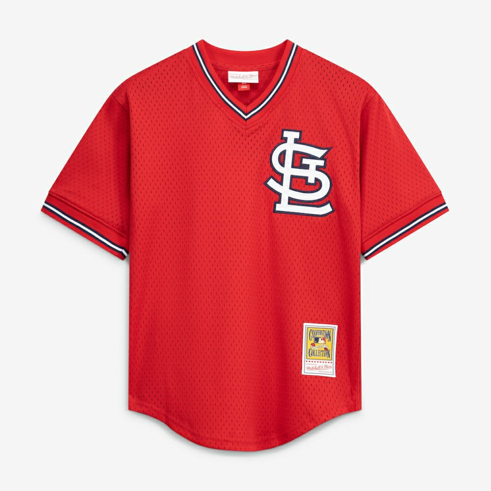 Ozzie Smith St. Louis Cardinals Mitchell & Ness Authentic Batting Practice Jersey - Scarlet - Mitchell & Ness Lifestyle