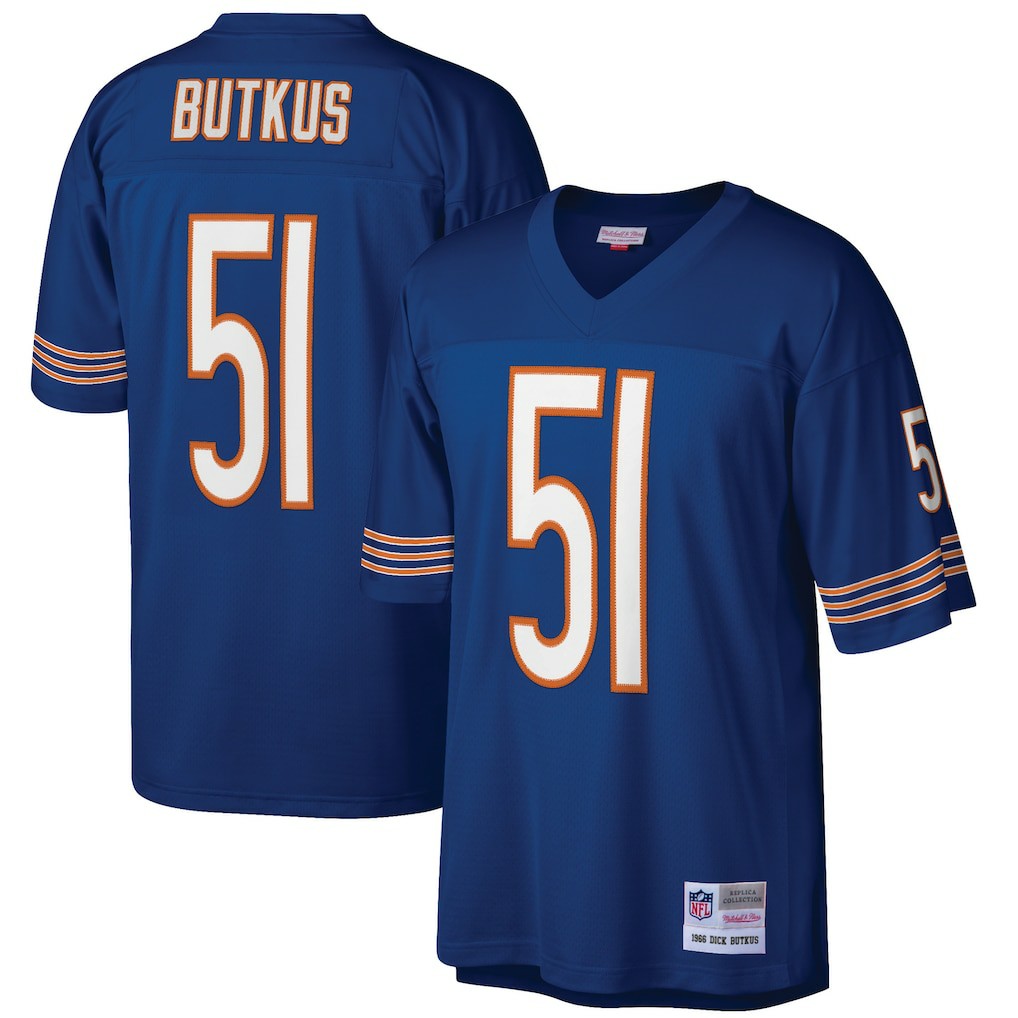 Mitchell & Ness Dick Butkus Chicago Bears Retired Player Legacy Replica Jersey Navy