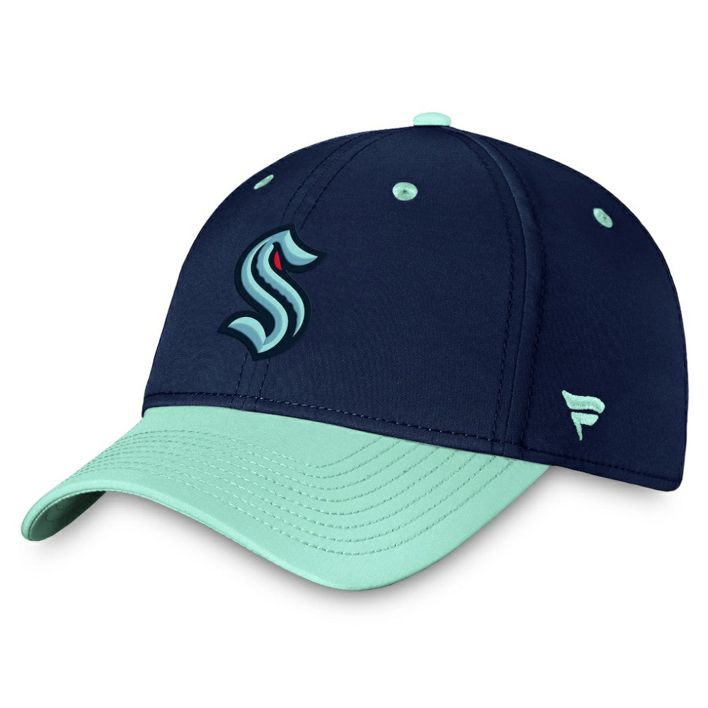 Seattle Kraken Fanatics Authentic Pro Rink Two-Tone Flex Hat – Deep Sea Blue/Light Blue - NHL 200000486