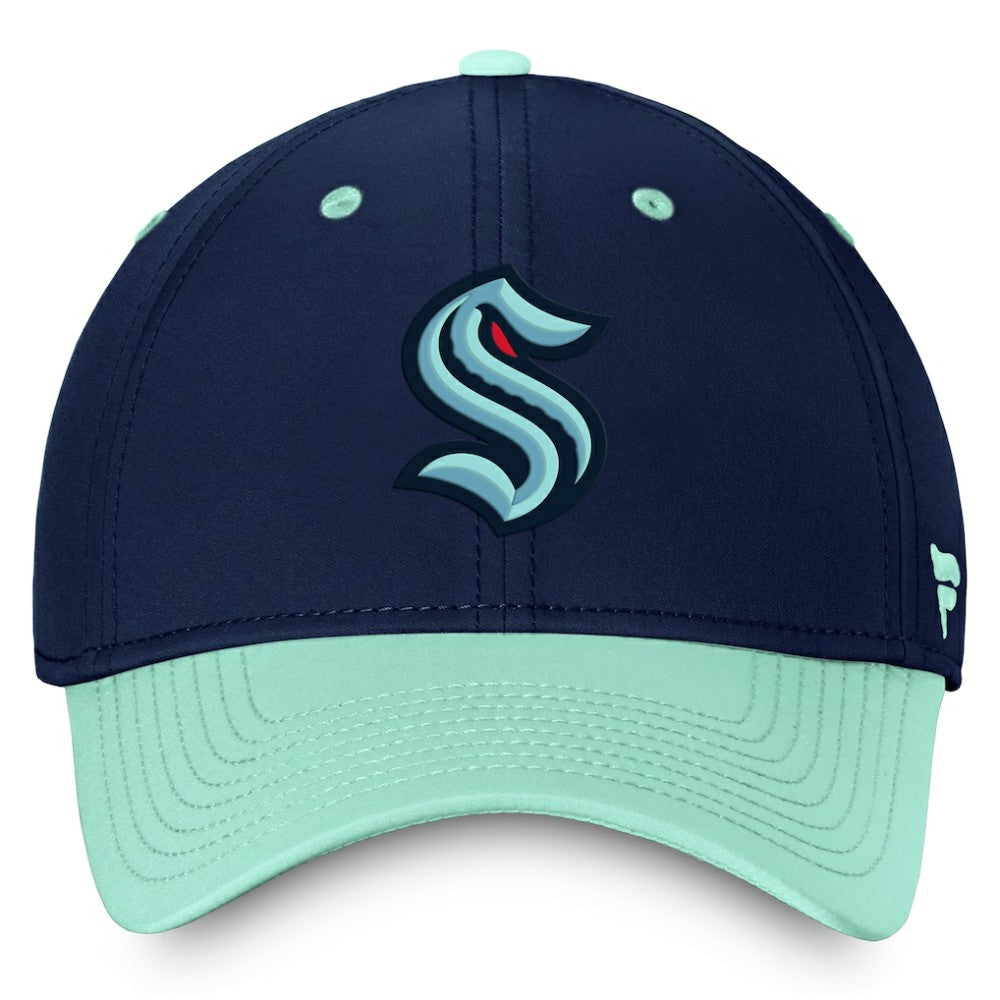 Seattle Kraken Fanatics Authentic Pro Rink Two-Tone Flex Hat – Deep Sea Blue/Light Blue - NHL 200000486